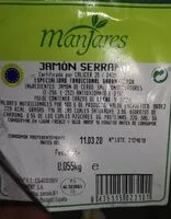 Mängden socker i Jamón serrano