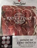 Mängden socker i Jamón de cebo ibérico 50% raza ibérica