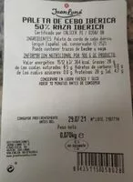 Mängden socker i Paleta de cebo ibérica