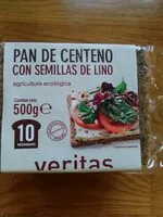 Mängden socker i Pan de centeno con semillas  de lino