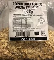 Mängden socker i Copos gruesos de avena integral