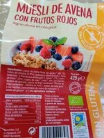 Mängden socker i Muesli de avena con frutos rojos
