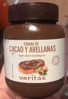 Mängden socker i Crema de cacao y avellanas