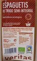Mängden socker i Espaguetis trigo semi-integral
