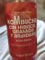Mängden socker i Kombucha con hibiscus, Granada y arándanos