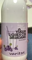 Mängden socker i Yogur liquido con arandanos