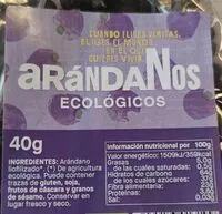 Mängden socker i Arándanos ecológicos