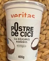 Mängden socker i Postre de coco sin azucares añadidos