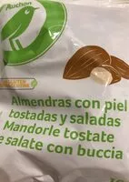 Mängden socker i Almendras con piel tostadas y saladas