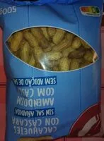 Mängden socker i Cacahuetes con cáscara sin sal añadida