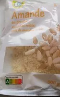 Mängden socker i Amande en poudre