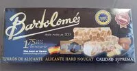 Mängden socker i Turrón de alicante