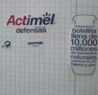 Mängden socker i Actimel