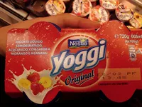 Mängden socker i Yoggi Original Morango e Banana