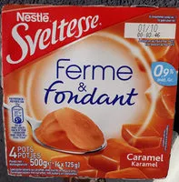 Mängden socker i Sveltesse Ferme et Fondant saveur caramel 4x125g prix choc