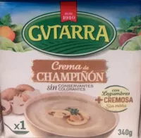 Mängden socker i Crema de champiñón con legumbres envase 340 g