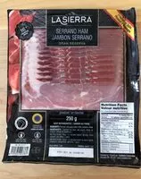 Mängden socker i Jambon serrano