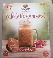 Mängden socker i Café latte guaraná