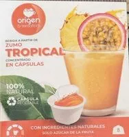 Mängden socker i Zumo Tropical concentrado en capsulas