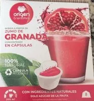 Mängden socker i Zumo de Granada Concentrado en capsulas