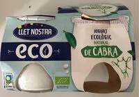 Mängden socker i Iogurt ecológico natural de cabra
