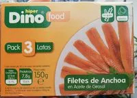 Mängden socker i Filetes de anchoa en aceite de girasol