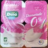 Mängden socker i Yogur desnatado daily dino