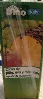 Mängden socker i Zumo de piña, uva y manzana