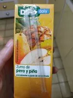 Mängden socker i Zumo de pera y piña