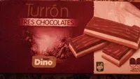 Mängden socker i Turrón Tres chocolates