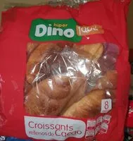 Mängden socker i Croissants rellenos de cacao