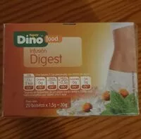 Mängden socker i Infusión digest