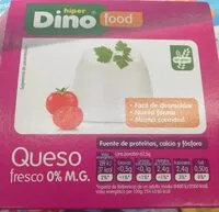Mängden socker i Queso fresco 0% M. G