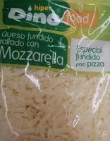 Mängden socker i Queso fundido rallado con mozzarella