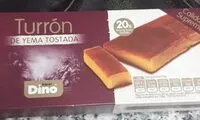 Mängden socker i Turrón yema tostada