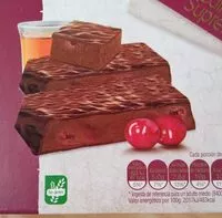 Mängden socker i Turrón chocolate con guindas al licor