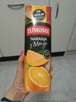 Mängden socker i Bebida de zumo de naranja, uva, manzana y mango