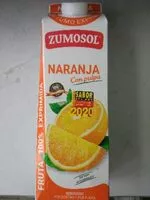 Mängden socker i Zumo de naranja con pulpa zumosol brik