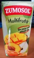 Mängden socker i Zumosol multifruta