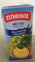Mängden socker i Nectar de piña y uva