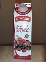 Mängden socker i Granada, frambuesa, mora, uva