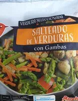 Mängden socker i Salteado de verduras con gambas