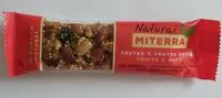Mängden socker i Barrita de frutas y frutos secos