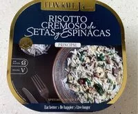 Mängden socker i Risoto cremoso de setas y espinacas