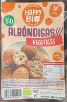 Mängden socker i Albóndigas vegetales