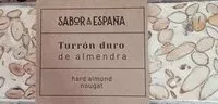 Mängden socker i Turrón duro de almendra