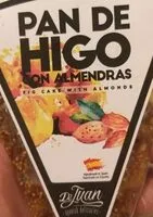 Mängden socker i Pan de higo con almendra