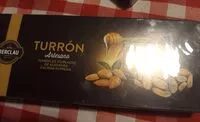 Mängden socker i Turrón de guirlache de almendras artesano