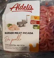 Mängden socker i Burguer Meat picada de pollo
