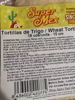 Mängden socker i Tortitas de trigo